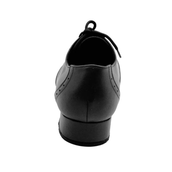 Men's 2cm Black Leatherette Heels Ballroom Dance Shoes - Image 5