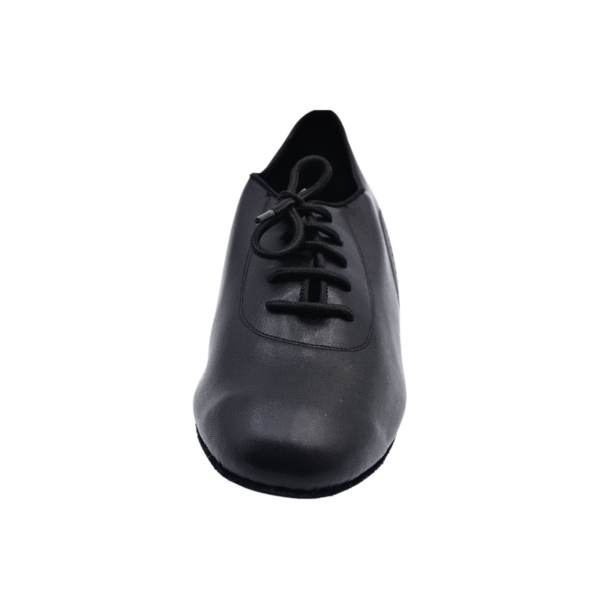 Men's 2cm Black Leatherette Heels Ballroom Dance Shoes - Image 6