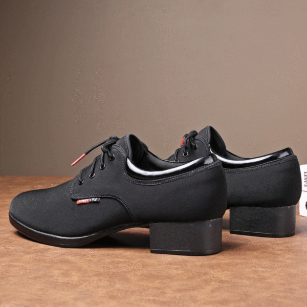 Men's 3.5cm Black Heels Ballroom Dance Shoes - Image 5