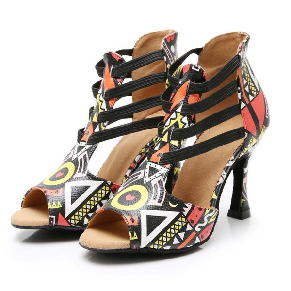 Women's Leatherette Customized HeelSalsa Shoes/Dance Boots Ballroom Dance Shoes - Image 2