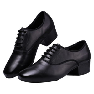 KCDANCE Men's Black Leatherette 4cm Heels Ballroom Dance Shoes Modern Dance Shoes
