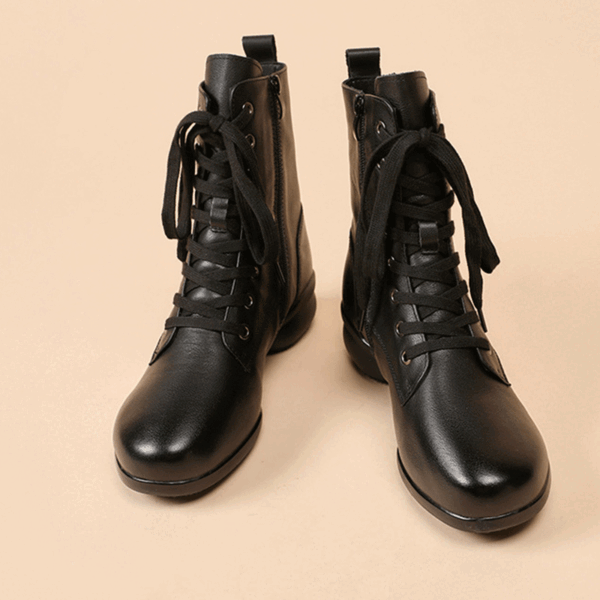 Men's Leatherette 4cm Heel Jazz With Lace-up Dance Boots Jazz Dance Shoes - Image 7