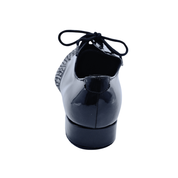 Men's 2cm Black Leatherette Heels Ballroom Dance Shoes - Image 7