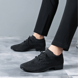 Men's Black 2.5cm Heels Ballroom Dance Shoes