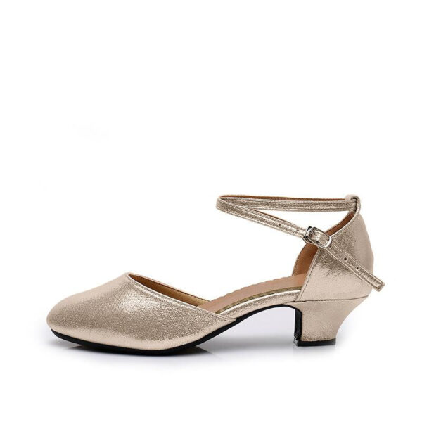 Women's Leatherette 3.5cm/5.5cm Heels Rubber Sole Swing Dance Shoes Ballroom Dance Shoes Modern Shoes - Image 3