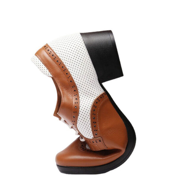 KCDANCE Men's 4.5cm Leatherette Heels Ballroom Dance Shoes - Image 3