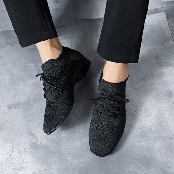 Men's Black 2.5cm Heels Ballroom Dance Shoes - Image 6