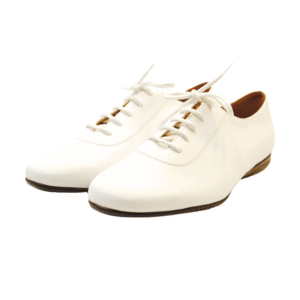 Men's 2cm White Leatherette Heels Ballroom Dance Shoes