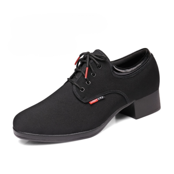 Men's 3.5cm Black Heels Ballroom Dance Shoes - Image 8