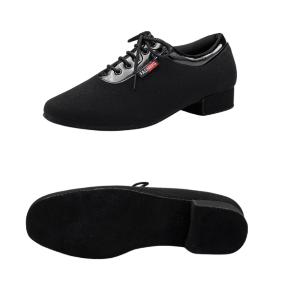 Men's Black 2.5cm Heels Ballroom Dance Shoes - Image 6