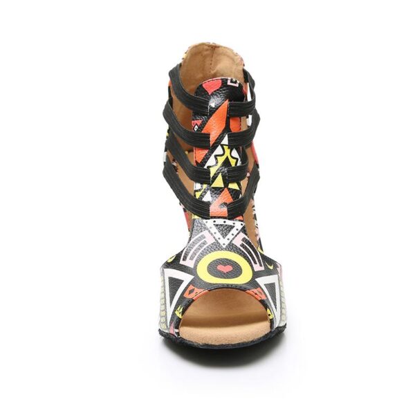 Women's Leatherette Customized HeelSalsa Shoes/Dance Boots Ballroom Dance Shoes - Image 4