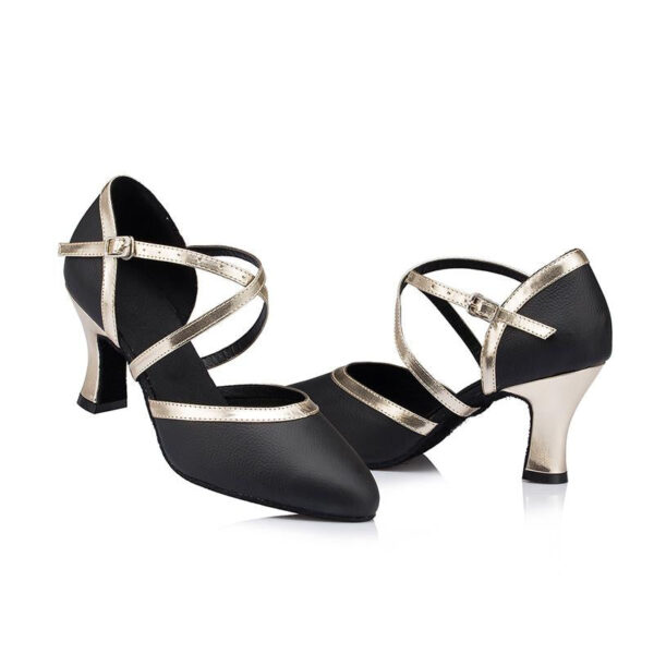 Women's Real Leather Customized Heel Ballroom Dance Shoes Modern Shoes Wedding Shoes - Image 5