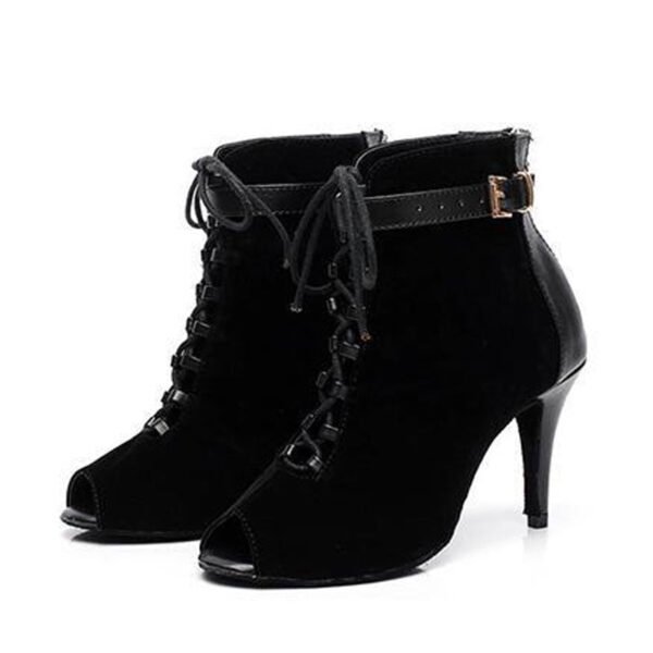 Women's Suede Customized Heel Dance Boots Heel Heels Dance Boots Jazz Salsa Dancing Shoes