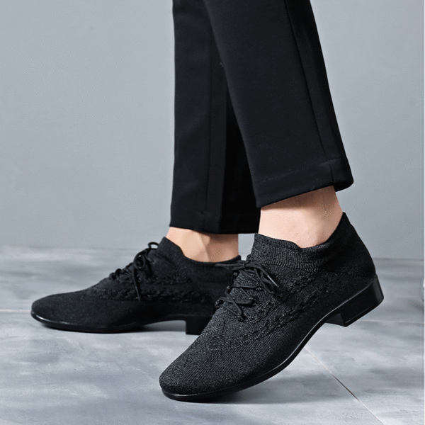 Men's Black 2.5cm Heels Ballroom Dance Shoes - Image 4