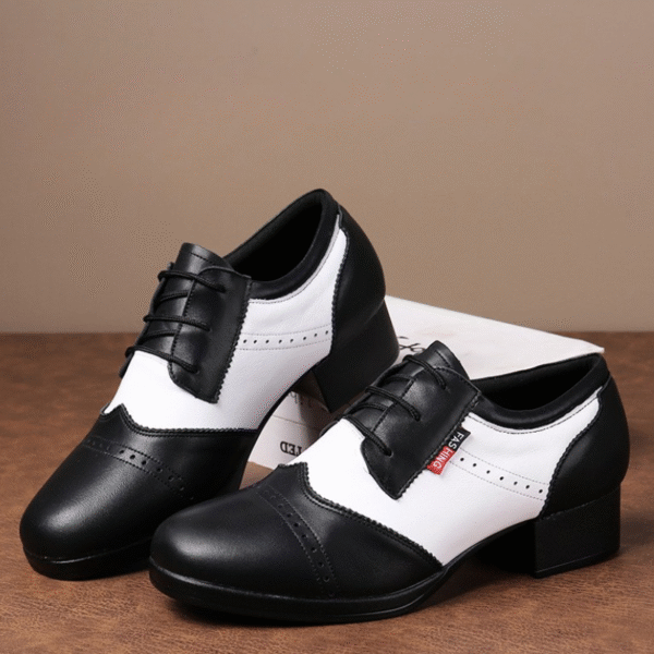 Men's 4cm Leatherette Heels Ballroom Dance Shoes - Image 6