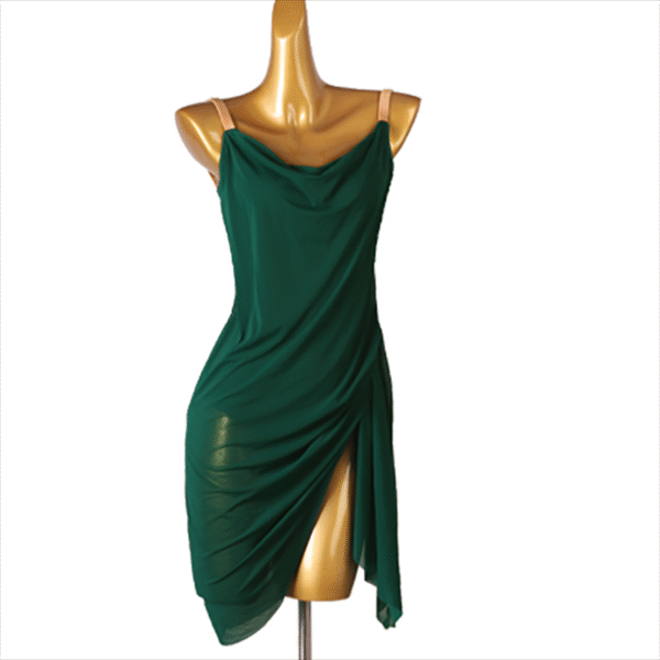 Customisable-Women's Rumba Spaghetti Straps Latin Dance Practice Dresses Performance Dresses - Image 3