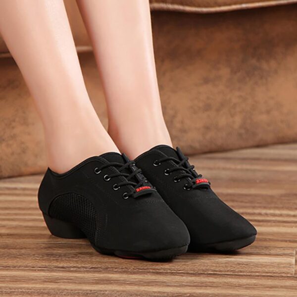 Women's Canvas 3cm Heels Teaching & Practice Shoes Ballroom Dance Shoes - Image 3