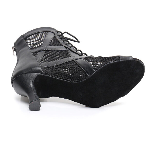 Women's Leatherette Customized Heel Heels Dance Boots Jazz Salsa Dancing Shoes - Image 7