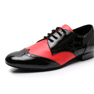 Men's Leatherette Modern Shoes With Lace-up Latin Ballroom Dance Shoes
