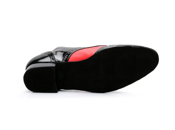 Men's Leatherette Modern Shoes With Lace-up Latin Ballroom Dance Shoes - Image 5