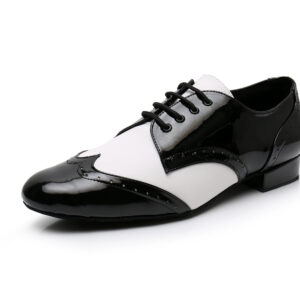 Men's Leatherette Modern Shoes With Lace-up Latin Ballroom Dance Shoes