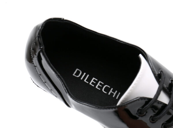 Men's Leatherette Modern Shoes With Lace-up Latin Ballroom Dance Shoes - Image 9
