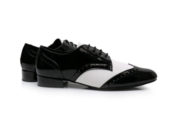 Men's Leatherette Modern Shoes With Lace-up Latin Ballroom Dance Shoes - Image 6