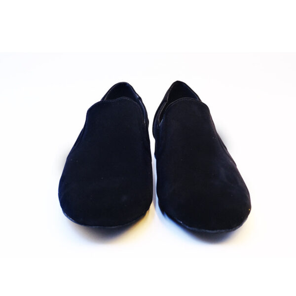 Men's 2cm Black Leatherette Heels Ballroom Dance Shoes - Image 4