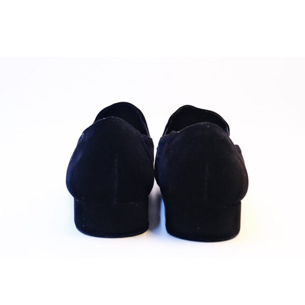 Men's 2cm Black Leatherette Heels Ballroom Dance Shoes - Image 6