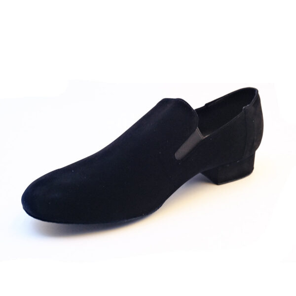Men's 2cm Black Leatherette Heels Ballroom Dance Shoes - Image 8