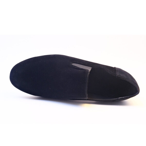 Men's 2cm Black Leatherette Heels Ballroom Dance Shoes - Image 9