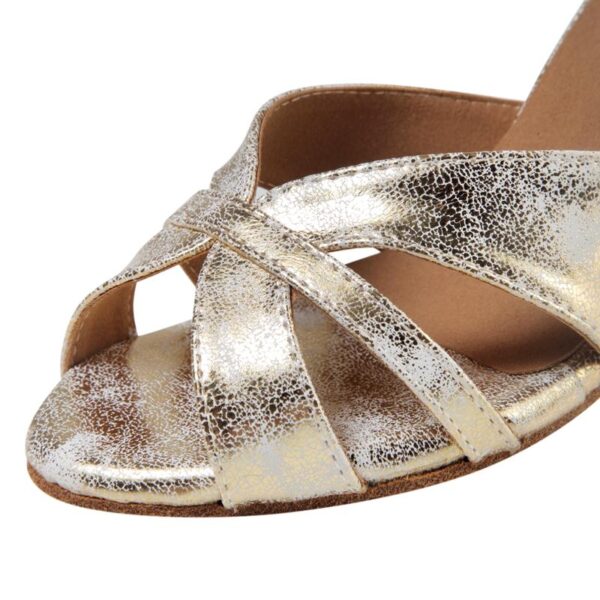 Women's Leatherette Customized Heel Latin Shoes Ballroom Dance Shoes Salsa Shoes - Image 6