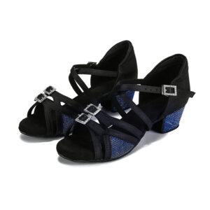 Kid's Satin 3.5cm Heel Ballroom Dance Shoes Latin DanceShoes
