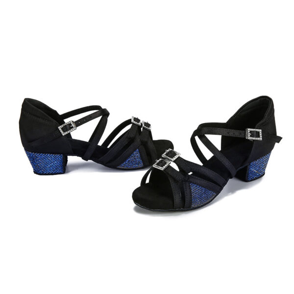 Kid's Satin 3.5cm Heel Ballroom Dance Shoes Latin DanceShoes - Image 2