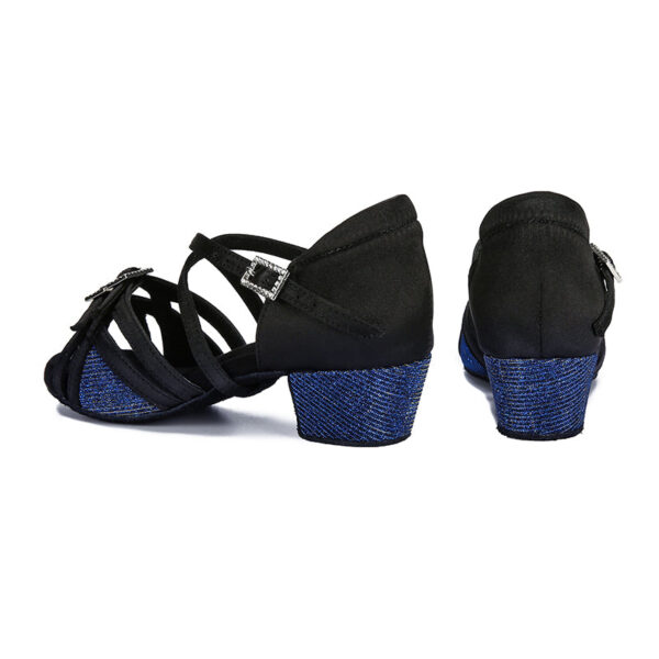 Kid's Satin 3.5cm Heel Ballroom Dance Shoes Latin DanceShoes - Image 4