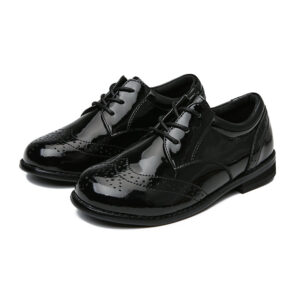 Kid's Patent Leather Heels Ballroom Dance Shoes Latin Shoes