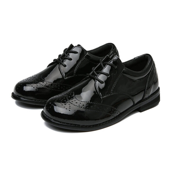 Kid's Patent Leather Heels Ballroom Dance Shoes Latin Shoes