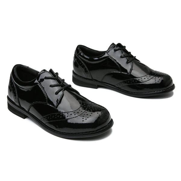 Kid's Patent Leather Heels Ballroom Dance Shoes Latin Shoes - Image 2