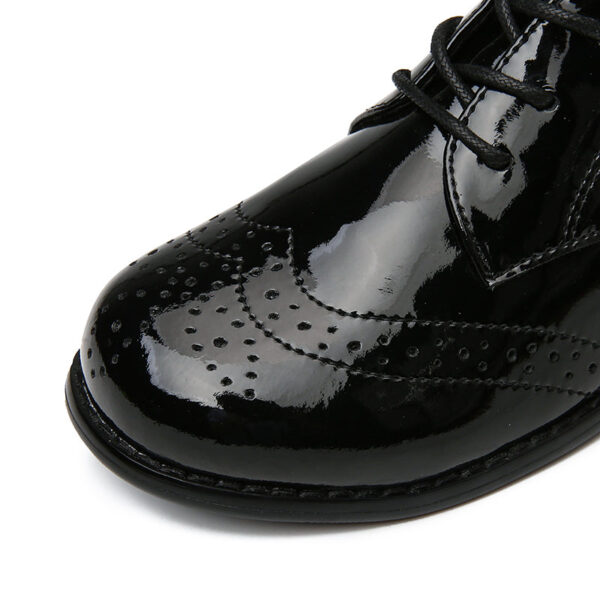 Kid's Patent Leather Heels Ballroom Dance Shoes Latin Shoes - Image 6