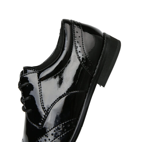 Kid's Patent Leather Heels Ballroom Dance Shoes Latin Shoes - Image 8