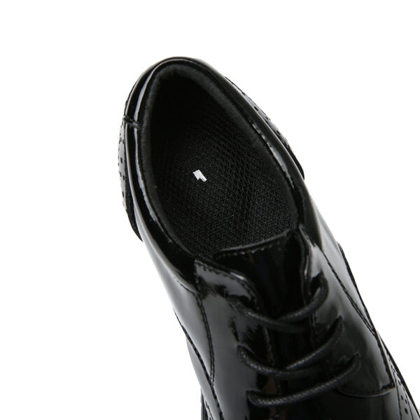 Kid's Patent Leather Heels Ballroom Dance Shoes Latin Shoes - Image 9
