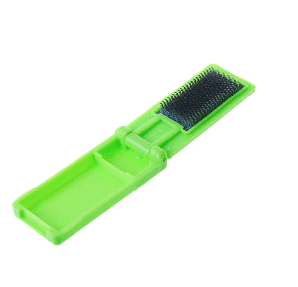 Portable folding Suede Wire Cleaners Dance Shoes Cleaning Brush - Image 5