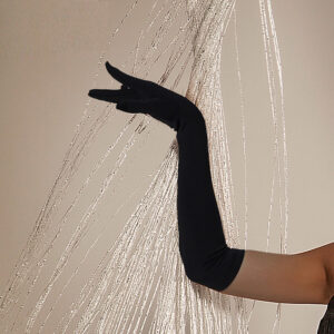 Women's Latin Dance Milk Silk Long Gloves