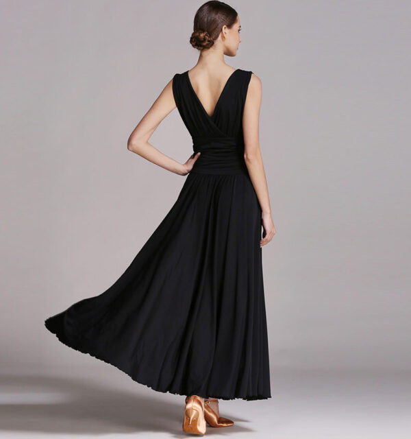 Women's V-neck Morden Dress Ballroom Dance Dress Swing Dress Training Performance - Image 2