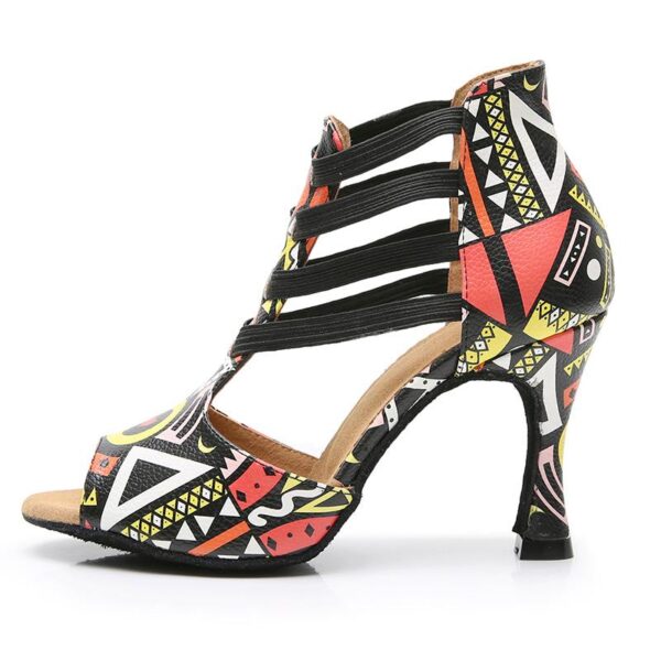 Women's Leatherette Customized HeelSalsa Shoes/Dance Boots Ballroom Dance Shoes - Image 7