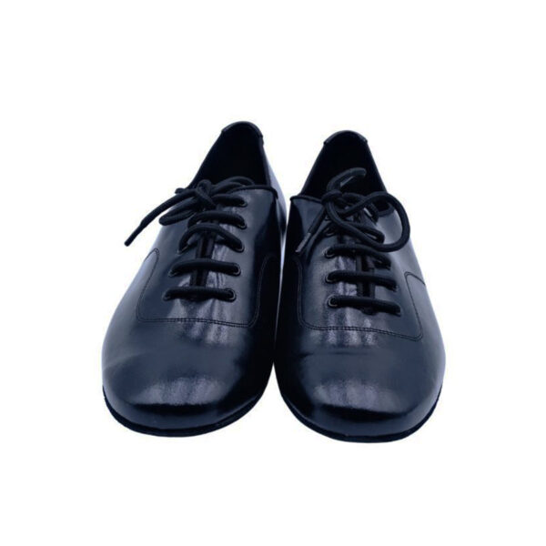 Men's 2cm Black Leatherette Heels Ballroom Dance Shoes - Image 7