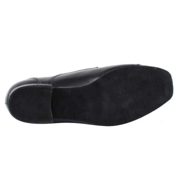 Men's 2cm Black Leatherette Heels Ballroom Dance Shoes - Image 6