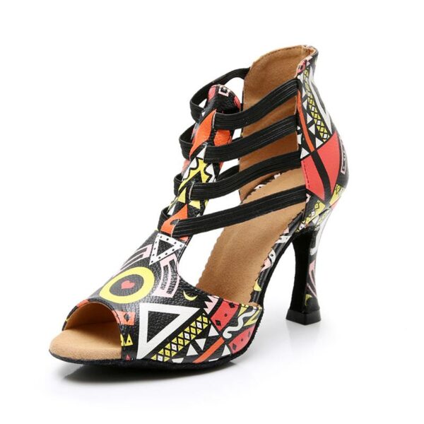 Women's Leatherette Customized HeelSalsa Shoes/Dance Boots Ballroom Dance Shoes - Image 3