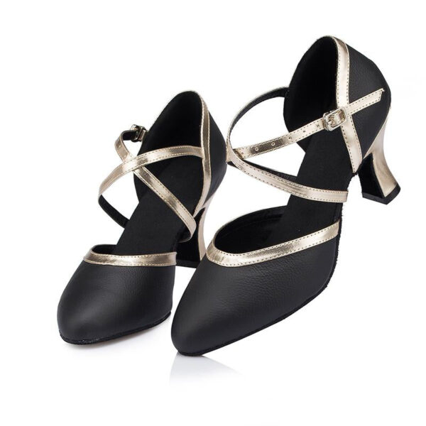 Women's Real Leather Customized Heel Ballroom Dance Shoes Modern Shoes Wedding Shoes - Image 4