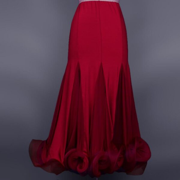Customisable-Women's Ballroom Dance Skirt Training Performance Dancewear - Image 4